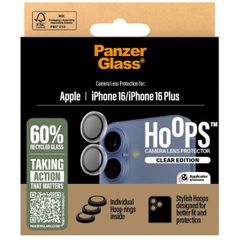 PanzerGlass Kameraprotektor Hoops Optic Rings für das Apple iPhone 16 / 16 Plus