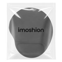 imoshion Ergonomisches Mauspad - Mauspad mit Handgelenkstütze - 30 x 25 cm - Schwarz