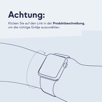 Apple Silikon Solo Loop für  Apple Watch | 44/45/46/49 mm - Größe 8 - Toma Blue