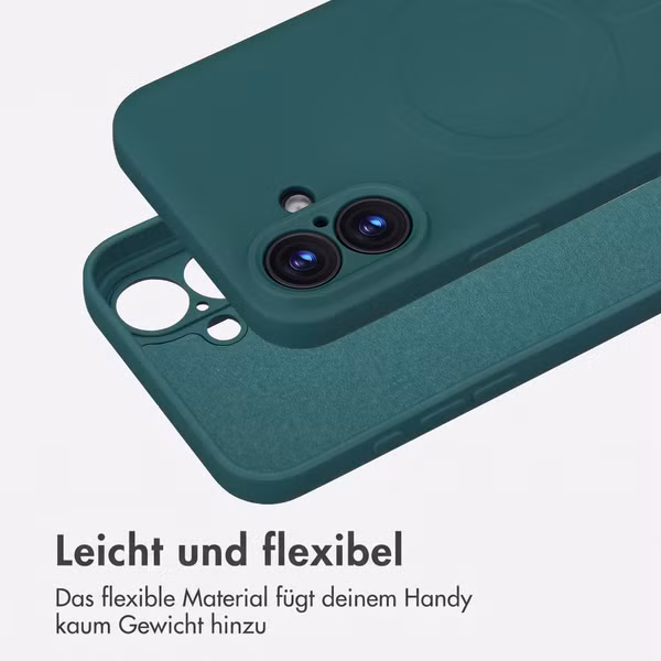 imoshion Color Back Cover mit MagSafe Apple iPhone 16 Plus - Dunkelgrün
