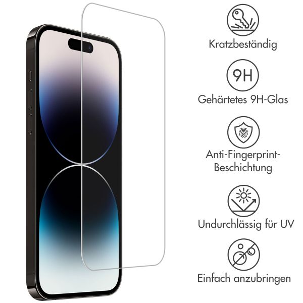 Accezz Screen Protector aus gehärtetem Glas Apple iPhone 15 Plus / 15 Pro Max / 16 Plus