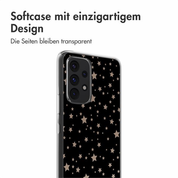 imoshion Design Hülle Samsung Galaxy A53 - Stars Beige Reverse