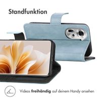 imoshion Luxuriöse Klapphülle Oppo Reno 11 F - Hellblau