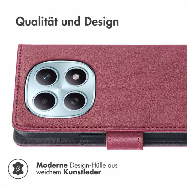 imoshion Luxuriöse Klapphülle Xiaomi Redmi Note 15 (5G) - Bordeaux