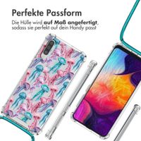 imoshion Design Hülle mit Band Samsung Galaxy A50 - Jellyfish Watercolor