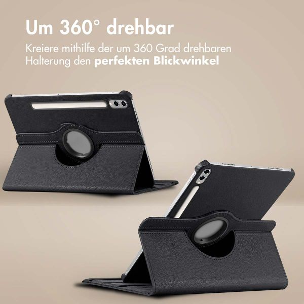 imoshion 360° drehbare Klapphülle Samsung Galaxy Tab S10 Ultra / Tab S9 Ultra - Schwarz