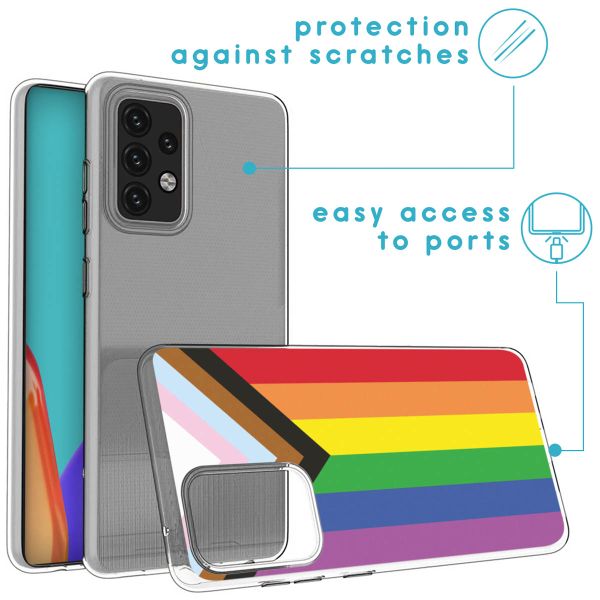 imoshion Design Hülle für das Samsung Galaxy A52(s) (5G/4G) - Rainbow flag