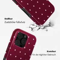 Selencia Vivid Back Cover Apple iPhone 16 Pro Max - Happy Dots Burgundy
