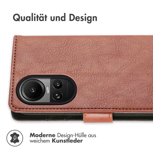 imoshion Luxuriöse Klapphülle Oppo Reno 10 / 10 Pro - Braun