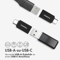 imoshion 2x USB-C (Stecker)-auf-USB-A 3.1 (Buchse)-Adapter – OTG – Schwarz