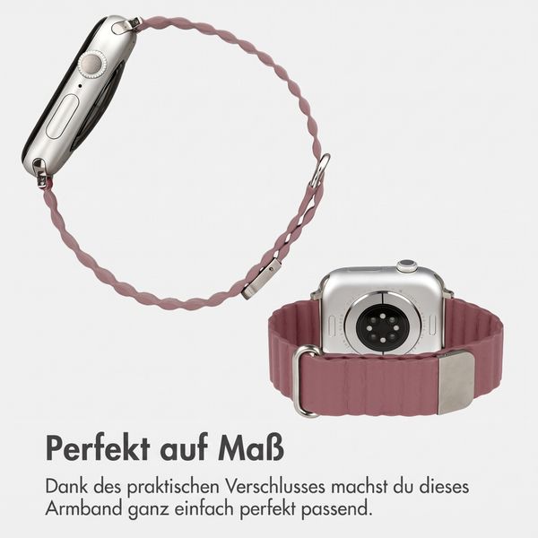 imoshion Magnetisches Kunstlederarmband für Apple Watch | 38/40/41/42 mm - Rose