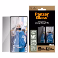 PanzerGlass Ultra Wide Fit Antibakterieller Screen Protector mit Sichtschutz inkl. Applikator Samsung Galaxy S25 Ultra