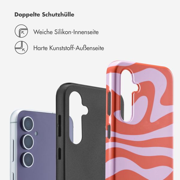 Selencia Vivid Back Cover Samsung Galaxy S23 FE - Dream Swirl Pink