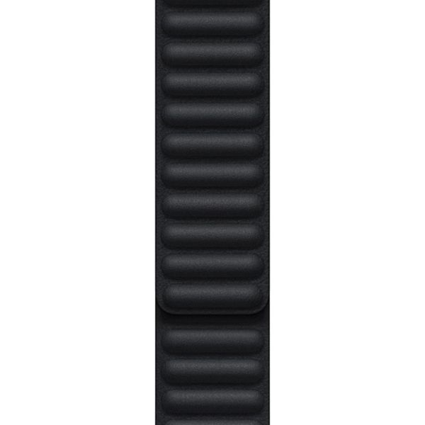Apple Leather Link Armband für das  Apple Watch Series 1 t/m 9 / SE (38/40/41 mm) | Series 10 / 11 (42 mm) - Größe S/M - Midnight Blue