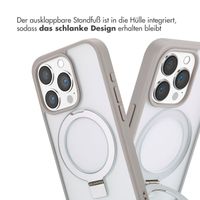 Accezz Ring Stand Backcover mit MagSafe Apple iPhone 15 Pro - Grau
