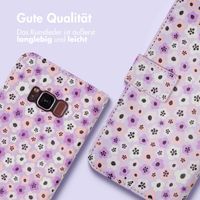 imoshion ﻿Design Klapphülle für das Samsung Galaxy S8 - Purple Flowers