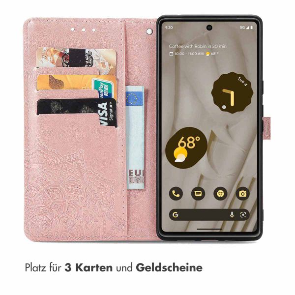 imoshion Mandala Klapphülle Google Pixel 7a - Rosé gold