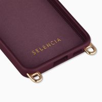 Selencia Rivièra Backcover mit MagSafe mit abnehmbaren Haken Samsung Galaxy A57 (5G) - Bold Burgundy