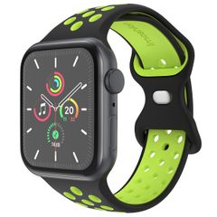 imoshion Sportarmband⁺ für das Apple Watch Series 1 bis 11 / SE / Ultra (44/45/46/49 mm) - Größe S/M - Black Volt