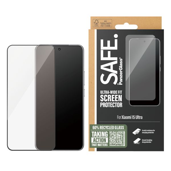 SAFE by PanzerGlass Ultra-Wide Fit Screenprotector inkl. Applikator Xiaomi 15 Ultra