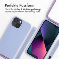 imoshion Silikonhülle mit Band für das iPhone 13 Mini - Violett