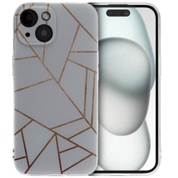 imoshion Design Hülle Apple iPhone 15 - White Graphic
