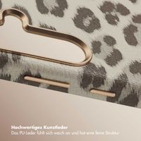 Selencia Sabi Backcover Leopardenmuster mit MagSafe Samsung Galaxy S25 - Soft Ivory