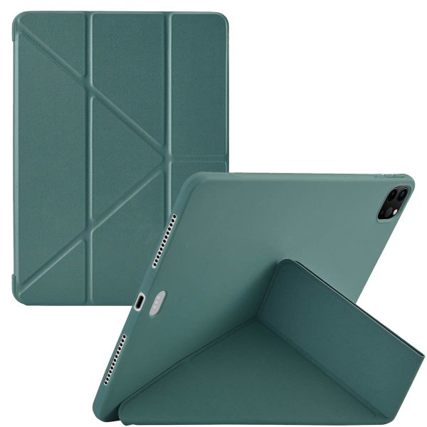 imoshion Origami Klapphülle für das iPad Air 11 Zoll (2024) M2 / Air 5 (2022) / Air 4 (2020) / Pro 11 (2018 / 2020 / 2021 / 2022) - Dunkelgrün