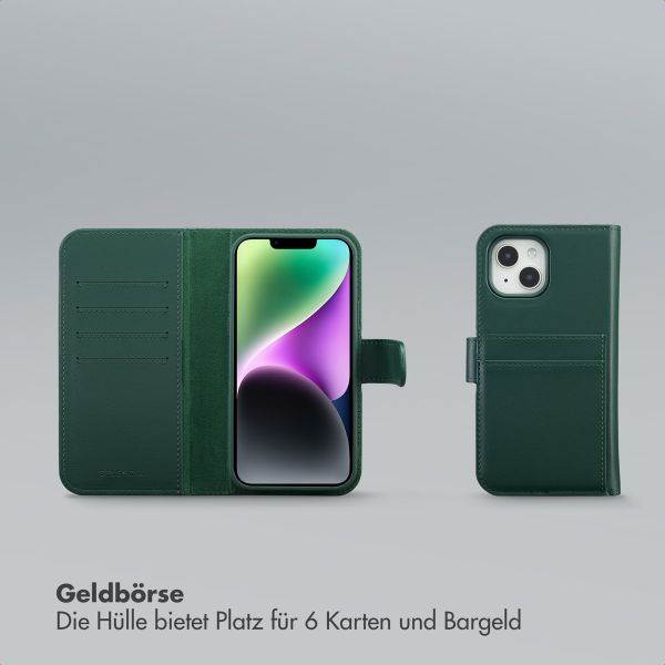Selencia Olyn Abnehmbare Bookcase mit MagSafe Apple iPhone 14 / 13 - Grün