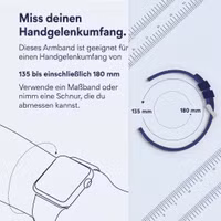imoshion Flexibles Silikonarmband -   Universelle 20 mm Anschluss - Grau