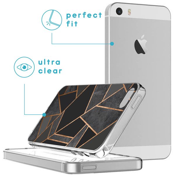 imoshion Design Hülle Apple iPhone SE (2016) / 5 / 5s - Black Graphic