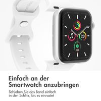 imoshion Silikonband⁺ für die Apple Watch Series 1 bis 9 / SE (38/40/41 mm) | Series 10 (42 mm) - White - Größe S/M