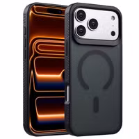 Accezz Rugged Frosted Back Cover mit MagSafe Apple iPhone 17 Pro Max - Schwarz