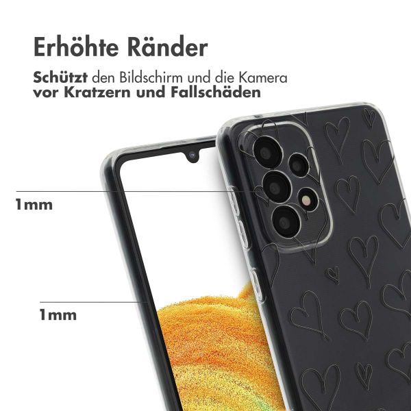 imoshion Design Hülle Samsung Galaxy A33 - Hearts