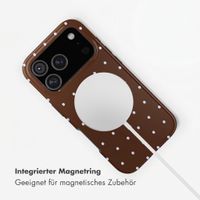 Selencia Vivid Rückabdeckung mit MagSafe Apple iPhone 17 Pro - Happy Dots Chocolate