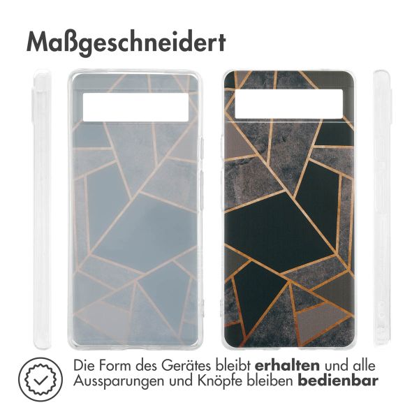 imoshion Design Hülle Google Pixel 6a - Black Graphic