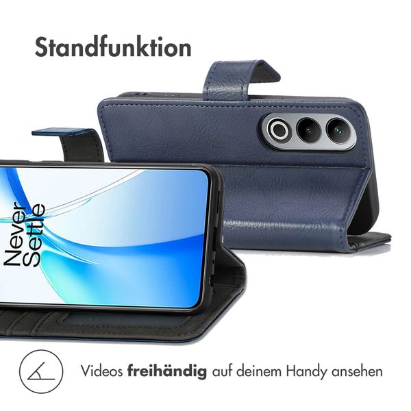 imoshion Luxuriöse Klapphülle OnePlus Nord CE 4 - Dunkelblau