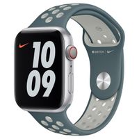 Apple Nike Sport Band für Apple Watch Series 1 bis 9 / SE (38/40/41 mm) | Series 10 (42 mm) - Hasta/Light Silver