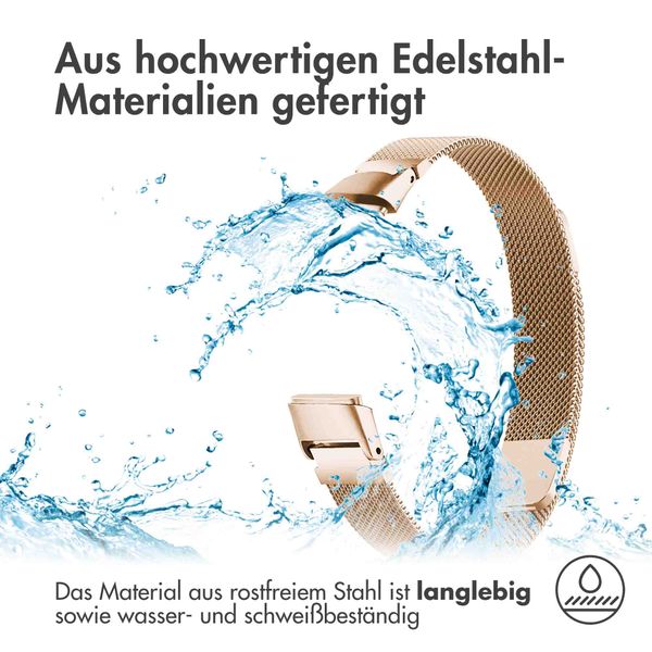 imoshion Mailändische Magnetarmband für das Fitbit Luxe - Größe S - Rose Gold