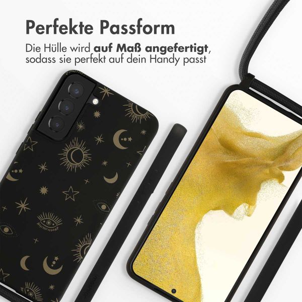 imoshion SilikonHülle design mit Band Samsung Galaxy S22 Plus - Sky Black