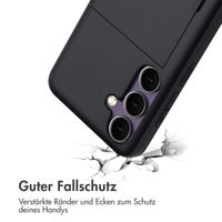 imoshion Backcover mit Kartenfach für das Samsung Galaxy S24 FE - Schwarz