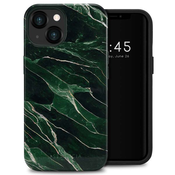 Selencia Vivid Tough Back Cover für das iPhone 13 - Chic Marble Quartz