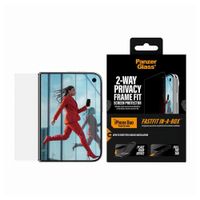 PanzerGlass Ultra Wide Fit FastFit in-a-box 2-way Privacy Screen Protector Apple iPhone Duo