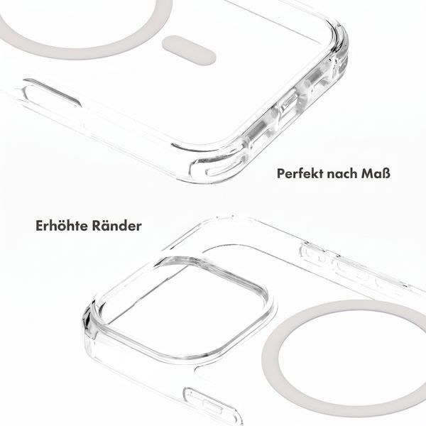 Selencia Rivièra MagSafe Backcover mit abnehmbarem Haken Apple iPhone 16 Pro - Transparent