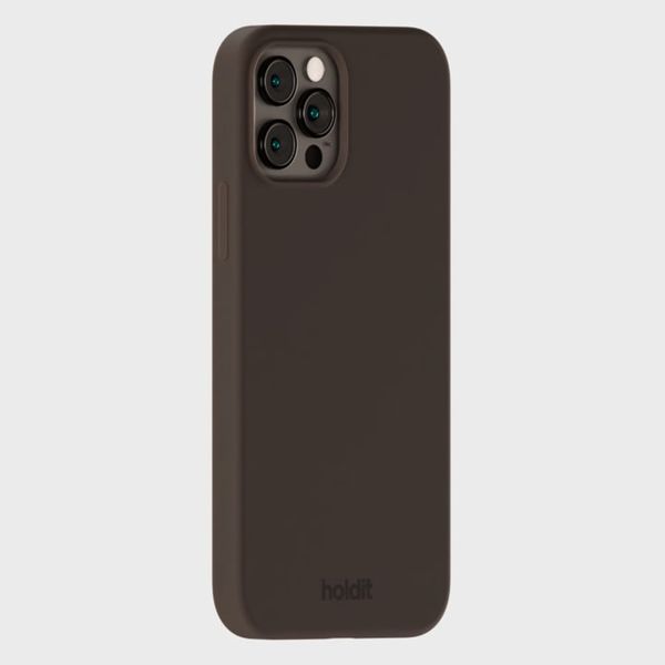 Holdit Silicone Case für das Apple iPhone 12 / 12 Pro - Chocolate