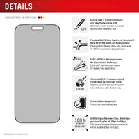 Displex Displayschutz aus gehärtetem Glas Privacy Apple iPhone 17 Pro Max