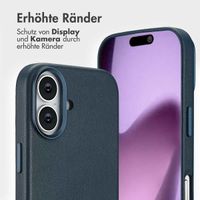 Accezz 2-in-1 Klapphülle aus Leder mit MagSafe Apple iPhone 17 - Nightfall Blue