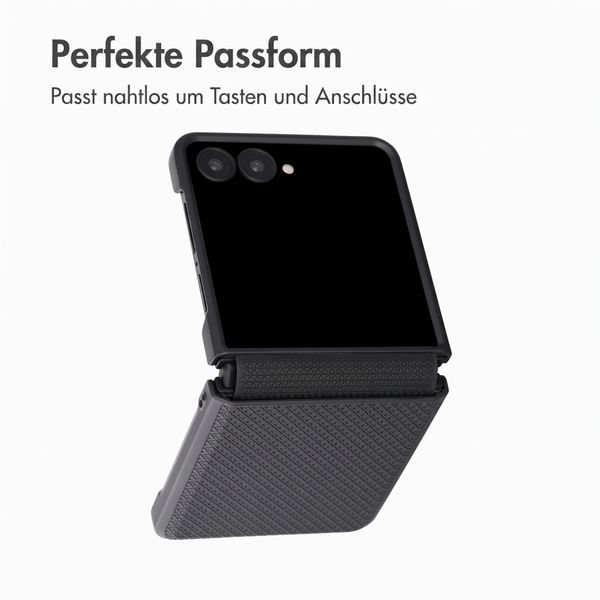 Accezz Grid Backcover Samsung Galaxy Z Flip 8 - Schwarz