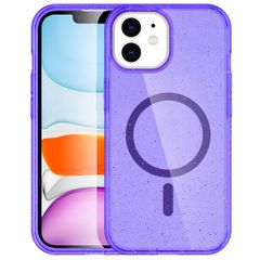 imoshion Sparkle Back Cover mit MagSafe Apple iPhone 12 (Pro) - Glitzer Violett