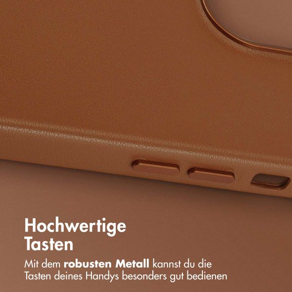 Accezz MagSafe Leather Backcover Apple iPhone 13 Pro - Sienna Brown